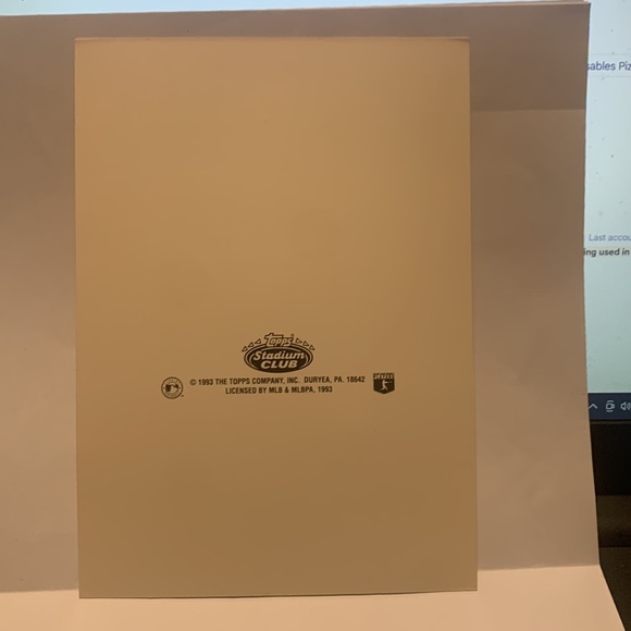 1993 TOPPS Stadium Club Baseball Master Photo NY Yankees Sam Militello (MISC6) - Picture 2 of 6